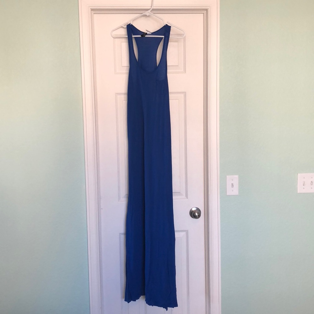 Long thing blue dress